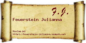 Feuerstein Julianna névjegykártya